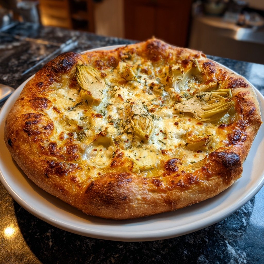 Pizza mit Artischocken