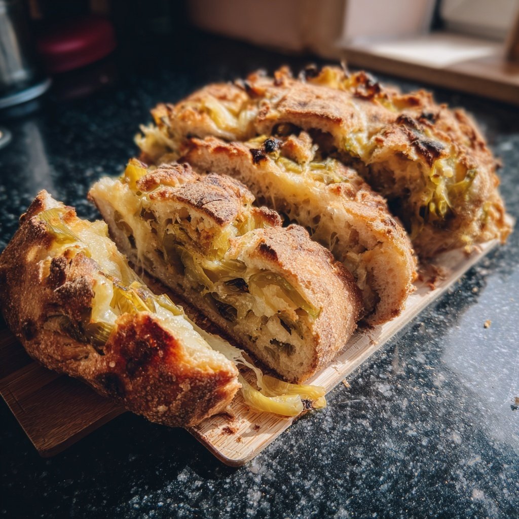 Zupfbrot Mit Lauch Und Käse