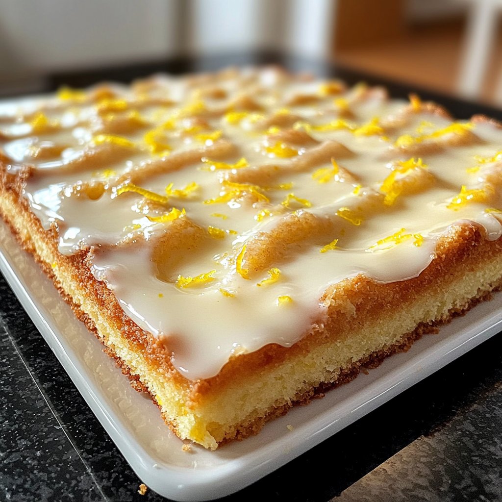 Zitronenkuchen mit Joghurt Glasur