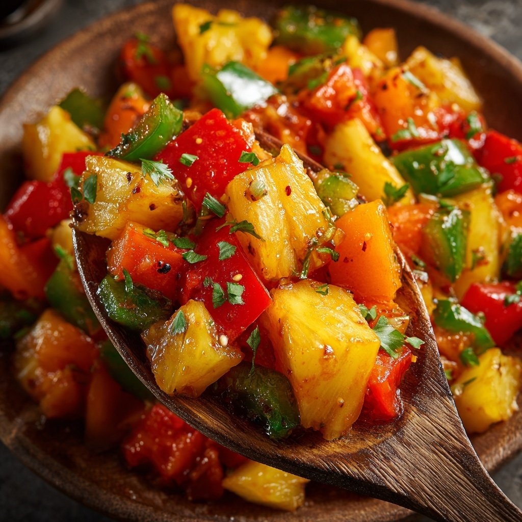 Gemüsecurry mit Ananas