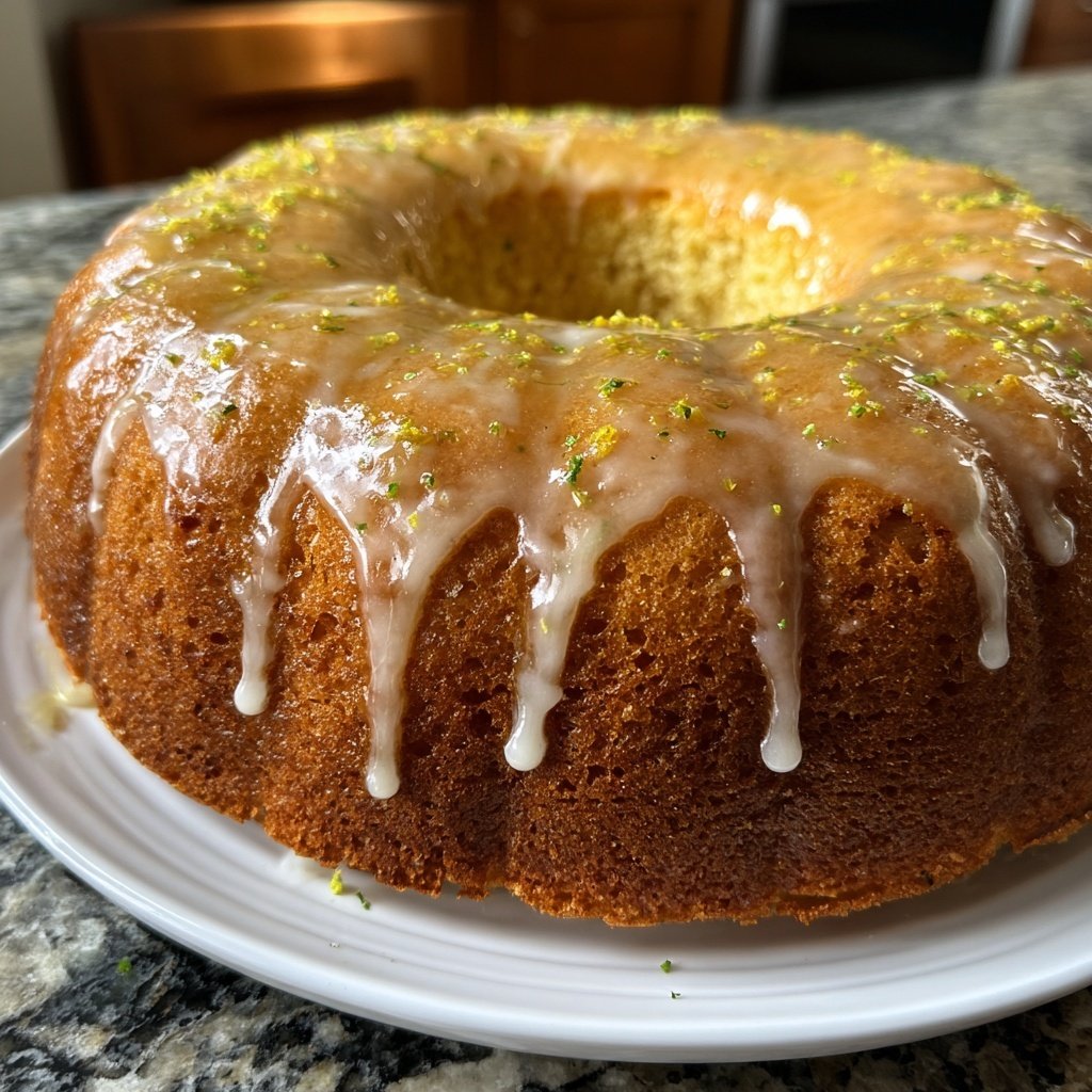 Zitronenkuchen mit Joghurtglasur