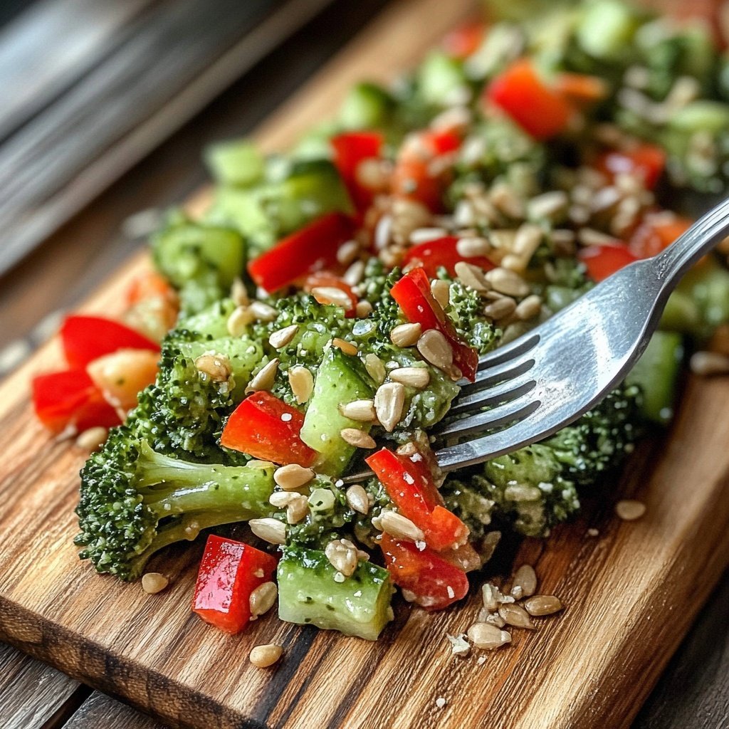 Brokkoli-Salat als Beilagensalat zum Grillen