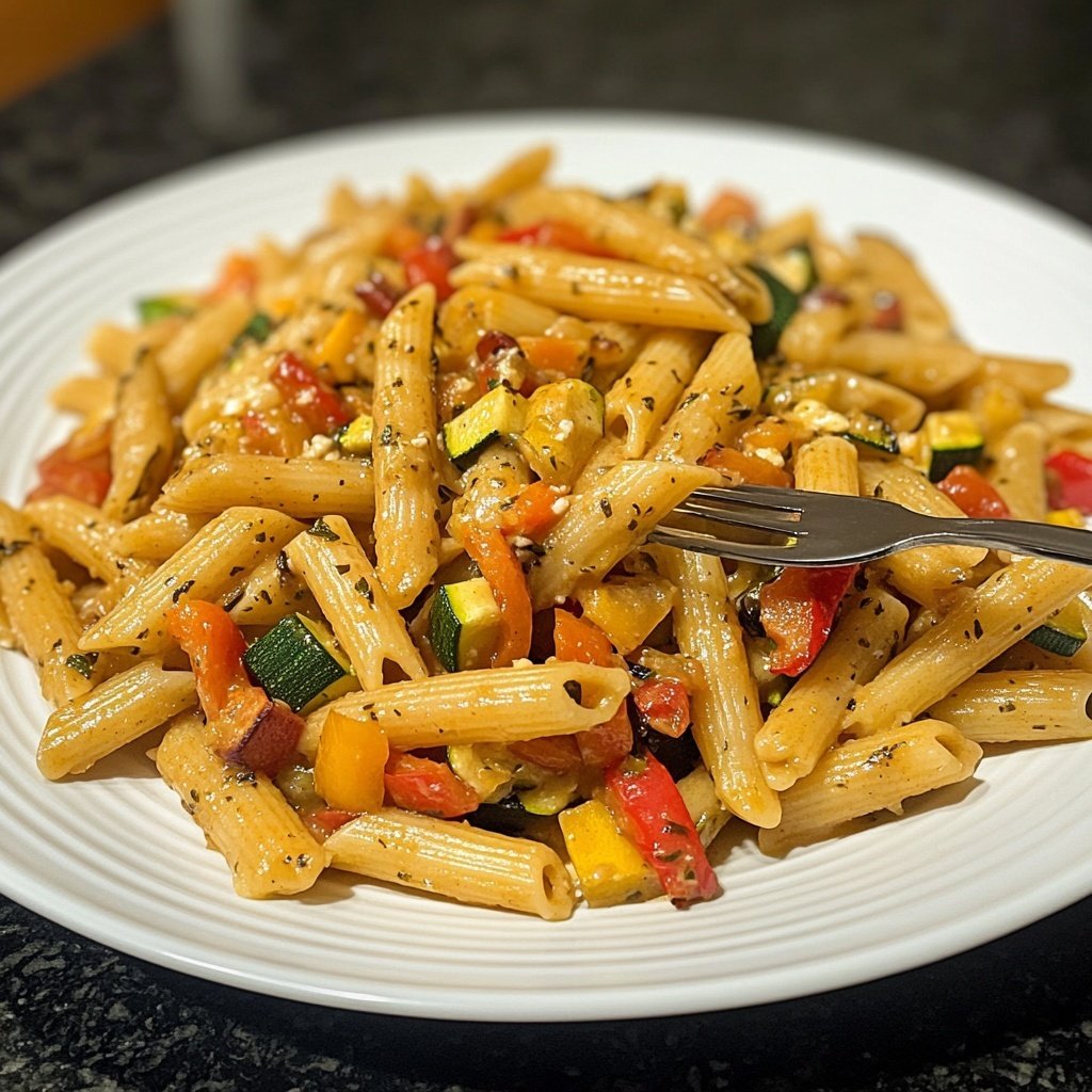 Penne mit Ofengemüse