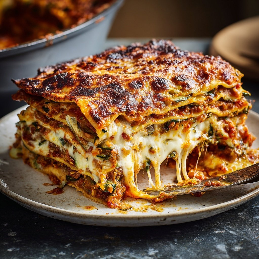 Lasagne mit Zucchini und Aubergine